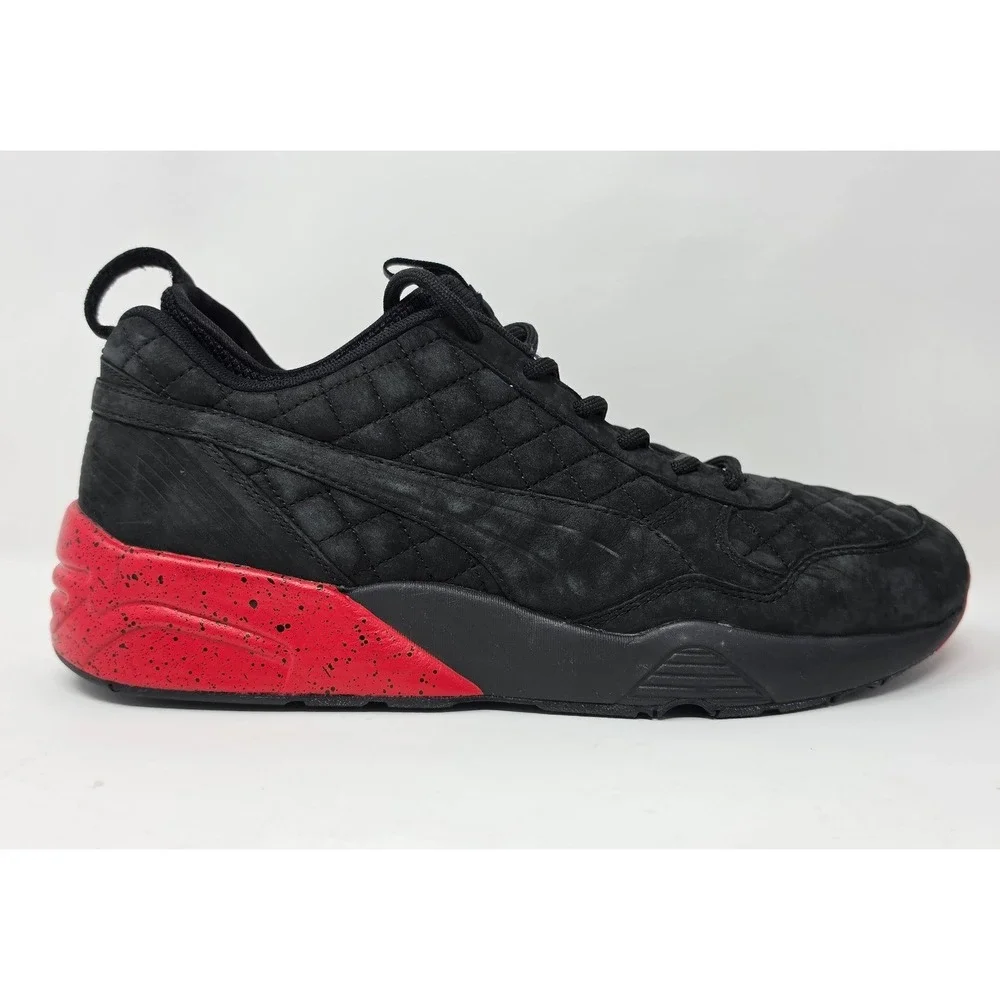 Puma R698 Nubuck x Highsnobiety x Ronnie Fieg Black/Red Shoes 360323 01 Men's 11